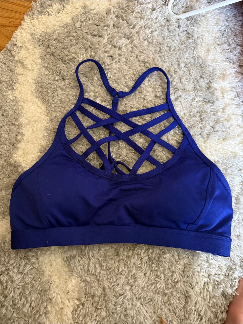 CALIA by Carrie Underwood Strappy Bikini Top - Royal Blue